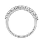 14K White Gold 3.00Ct Multi Shape Diamond Ring Round, Pear & Marquise Cut Cluster Ring For Women (Color F-G -Clarity Vs1/Vs2) - Image 2