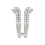 14K WHITE GOLD 1 1/4CT ROUND DIAMOND LADIES WRAP RING - Image 4