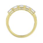 14K YELLOW GOLD 2.00CT EMERALD DIAMOND LADIES BAND - Image 2