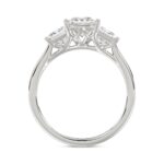 14K WHITE GOLD 2 1/6CT PRINCESS DIAMOND LADIES RING (CENTER STONE PRINCESS DIAMOND 1CT) - Image 2