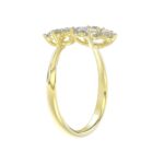 LADIES RING 1CT ROUND DIAMOND 14K YELLOW GOLD - Image 3