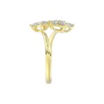 LADIES RING 1CT ROUND DIAMOND 14K YELLOW GOLD - Image 4