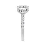 14K WHITE GOLD 4 3/4CT ROUND DIAMOND LADIES RING (CENTER STONE ROUND DIAMOND 4.00CT) - Image 3