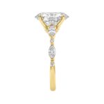 14K YELLOW GOLD 4.00CT ROUND/OVAL/MARQUISE DIAMOND LADIES RING - Image 3