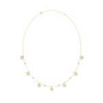 14K YELLOW GOLD 1 1/2CT ROUND DIAMOND LADIES NECKLACE - Image 3