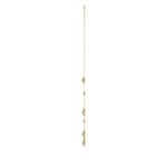 14K YELLOW GOLD 1.00CT ROUND/PEAR DIAMOND LADIES NECKLACE - Image 3