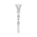 Lab Grown Diamond Engagement Ring 1 1/4Ct White Gold 14K Round Brilliant Cut Ring With 1.00 Ct Center Stone For Women (Color F-G -Clarity Vs1/Vs2) - Image 3