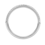 Elegant 14K White Gold 1.00Ct Round Diamond Band Women Classic Band Jewelry (Color F-G -Clarity Vs1/Vs2) - Image 2