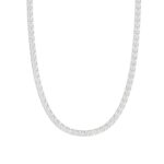 14K WHITE GOLD 6 7/8CT 16" ROUND DIAMOND LADIES TENNIS NECKLACE