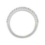3.00 CT Fashion Band for Ladies Round & Radiant Cut Diamonds 14K White Gold Luxury Band (Color F-G -Clarity VS1/VS2) - Image 2