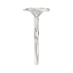LADIES SOLITAIRE RING 1CT MARQUISE DIAMOND 14K WHITE GOLD (CENTER STONE MARQUISE DIAMOND 1CT ) - Image 4