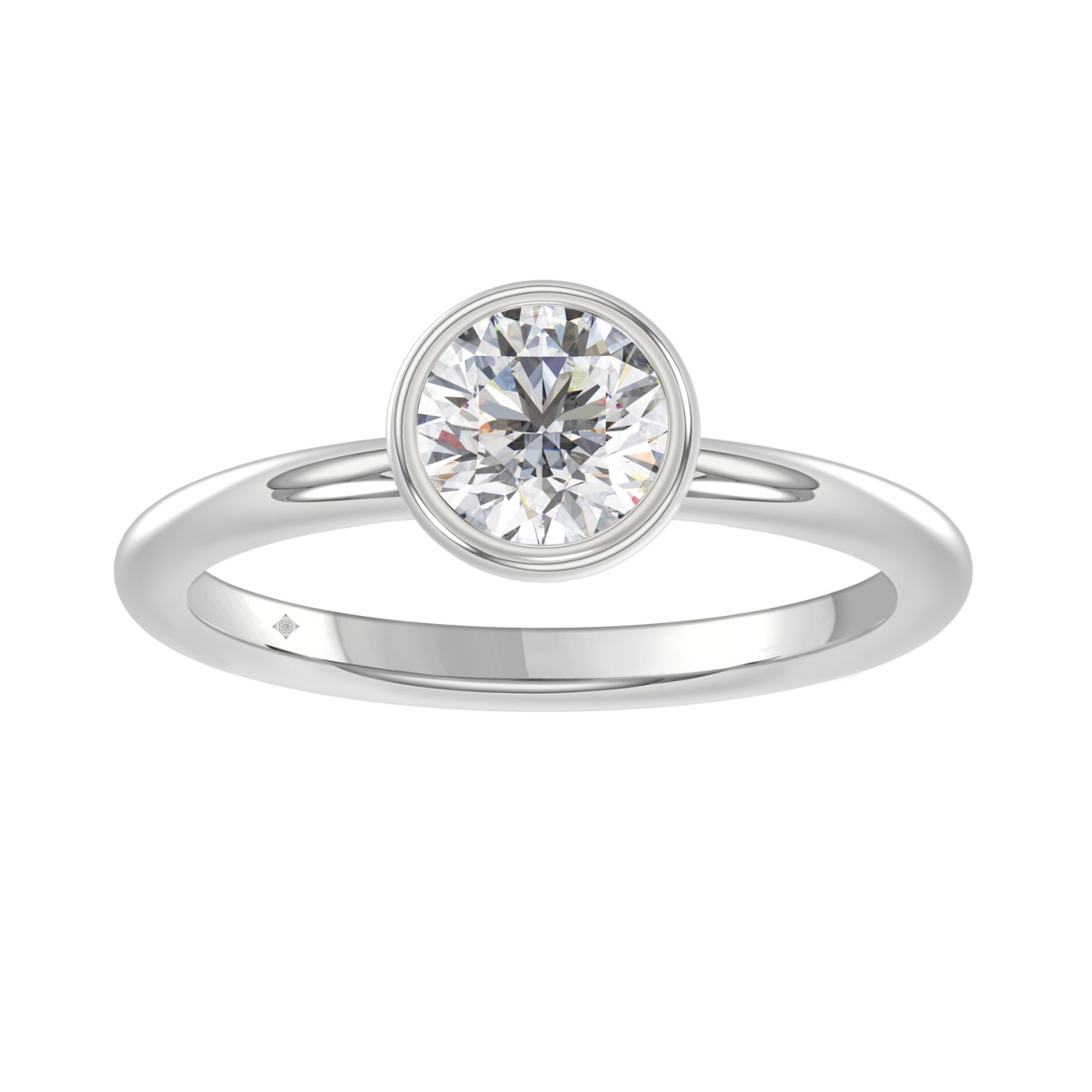 LADIES SOLITAIRE RING 1CT ROUND DIAMOND 14K WHITE GOLD (CENTER STONE ROUND DIAMOND 1CT ) 1 LADIES SOLITAIRE RING 1CT ROUND DIAMOND 14K WHITE GOLD (CENTER STONE ROUND DIAMOND 1CT ) - Image 1