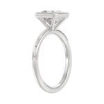 LADIES SOLITAIRE RING 2CT PRINCESS DIAMOND 14K WHITE GOLD (CENTER STONE PRINCESS DIAMOND 2CT ) - Image 3