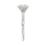 LADIES SOLITAIRE RING 2CT PRINCESS DIAMOND 14K WHITE GOLD (CENTER STONE PRINCESS DIAMOND 2CT ) - Image 4