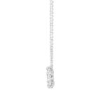 LADIES NECKLACE 1CT PEAR DIAMOND 14K WHITE GOLD - Image 2