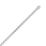 14K WHITE GOLD 7.00CT ROUND DIAMOND LADIES BRACELET - Image 2