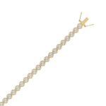 14K YELLOW GOLD 5.00CT ROUND DIAMOND LADIES BRACELET - Image 3
