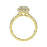 14K YELLOW GOLD 3.00CT ROUND/MARQUISE DIAMOND LADIES RING (CENTER STONE MARQUISE DIAMOND 2CT) - Image 5