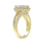 14K YELLOW GOLD 3.00CT ROUND/MARQUISE DIAMOND LADIES RING (CENTER STONE MARQUISE DIAMOND 2CT) - Image 4