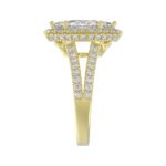 14K YELLOW GOLD 3.00CT ROUND/MARQUISE DIAMOND LADIES RING (CENTER STONE MARQUISE DIAMOND 2CT) - Image 3