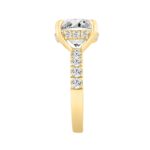 14K YELLOW GOLD 6.00CT ROUND DIAMOND LADIES RING (CENTER STONE ROUND DIAMOND 5CT) - Image 2
