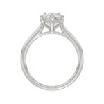 14K WHITE GOLD 1 1/2CT MARQUISE DIAMOND SOLITAIRE RING - Image 2