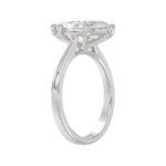 14K WHITE GOLD 1 1/2CT MARQUISE DIAMOND SOLITAIRE RING - Image 3