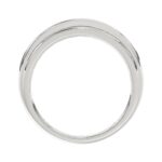 14K WHITE GOLD 1.00CT ROUND DIAMOND MEN'S BAND - Image 2
