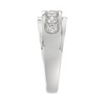 14K WHITE GOLD 1.00CT ROUND DIAMOND MEN'S BAND - Image 4