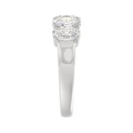 14K WHITE GOLD 2.00CT OVAL DIAMOND LADIES BAND - Image 4