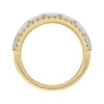 14K YELLOW GOLD 1 1/4CT ROUND/BAGUETTE DIAMOND LADIES BAND - Image 2