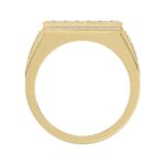 14K YELLOW GOLD 1.00CT ROUND DIAMOND MEN'S RING - Image 2