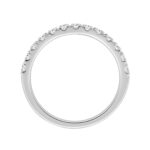 14K WHITE GOLD 1/2CT ROUND DIAMOND LADIES BAND - Image 2
