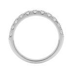 14K WHITE GOLD 3/4CT ROUND DIAMOND LADIES BAND - Image 2