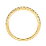 14K YELLOW GOLD 1/3CT ROUND DIAMOND LADIES BAND - Image 2
