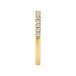 14K YELLOW GOLD 1/4CT ROUND DIAMOND LADIES BAND - Image 3