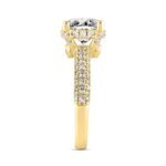 LADIES RING 2 3/4CT ROUND DIAMOND 14K YELLOW GOLD (CENTER STONE ROUND DIAMOND 2CT ) - Image 3