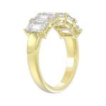 14K YELLOW GOLD 2.00CT EMERALD DIAMOND LADIES BAND - Image 3