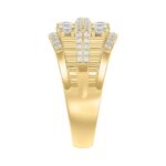 14K YELLOW GOLD 2.00CT ROUND DIAMOND MEN'S RING - Image 3