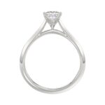 LADIES SOLITAIRE RING 1CT PRINCESS DIAMOND 14K WHITE GOLD - Image 2