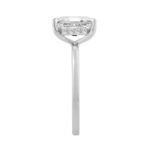 14K WHITE GOLD 2.00CT ROUND/RADIANT DIAMOND LADIES RING (CENTER STONE RADIANT DIAMOND 2CT) - Image 2