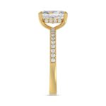 14K YELLOW GOLD 1 3/4CT ROUND/RADIANT DIAMOND LADIES RING (CENTER STONE RADIANT DIAMOND 1 1/2CT) - Image 4