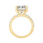 14K YELLOW GOLD 6.00CT ROUND DIAMOND LADIES RING (CENTER STONE ROUND DIAMOND 5CT) - Image 3