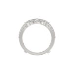 LADIES WRAP RING 2 1/2CT ROUND/PRINCESS/PEAR DIAMOND 14K WHITE GOLD - Image 2