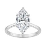 14K WHITE GOLD 2 1/2CT MARQUISE DIAMOND LADIES SOLITAIRE RING (CENTER STONE MARQUISE DIAMOND 2 1/2CT