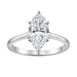 14K WHITE GOLD 2.00CT MARQUISE DIAMOND LADIES SOLITAIRE RING (CENTER STONE MARQUISE DIAMOND 2CT