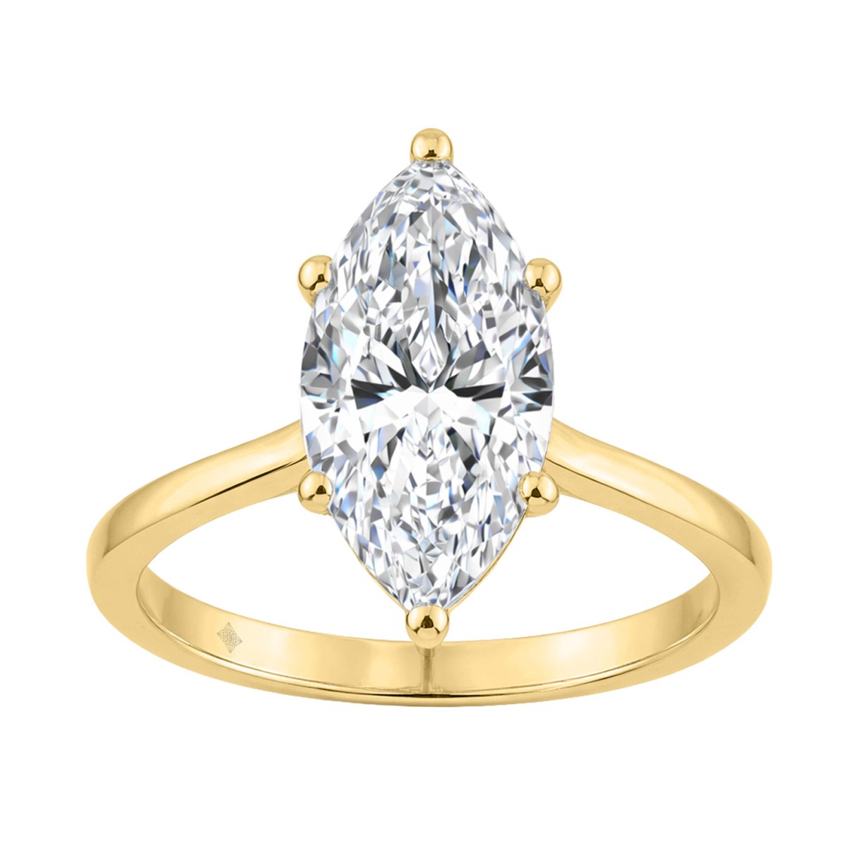 14K YELLOW GOLD 2 1/2CT MARQUISE DIAMOND LADIES SOLITAIRE RING (CENTER STONE MARQUISE DIAMOND 2 1/2CT 1 14K YELLOW GOLD 2 1/2CT MARQUISE DIAMOND LADIES SOLITAIRE RING (CENTER STONE MARQUISE DIAMOND 2 1/2CT - Image 1