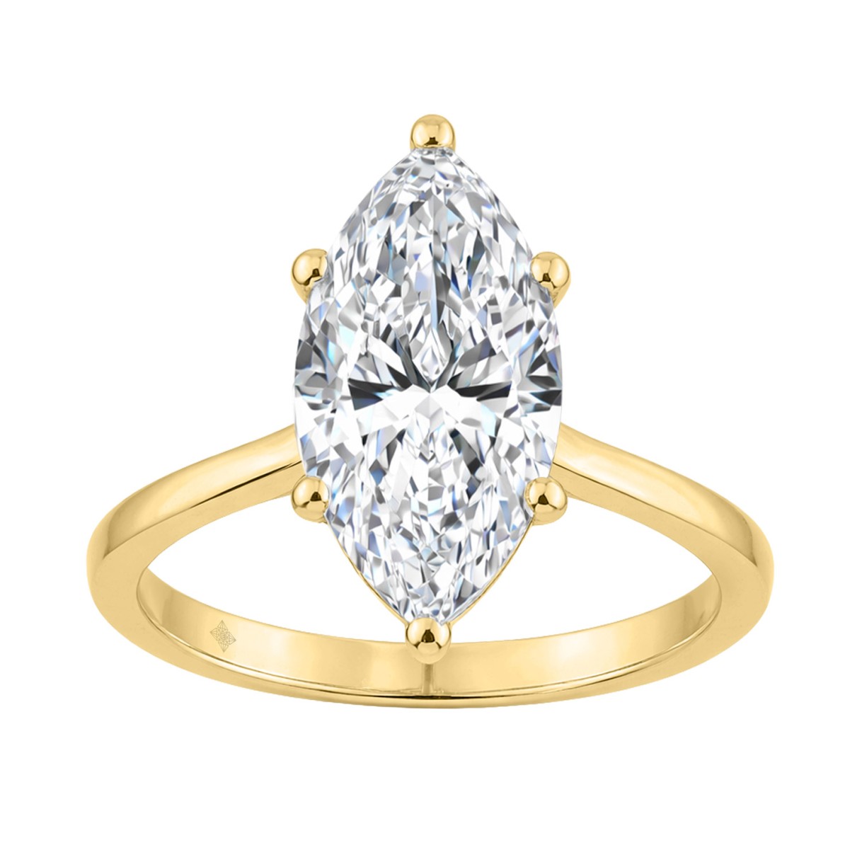 14K YELLOW GOLD 3.00CT MARQUISE DIAMOND LADIES SOLITAIRE RING (CENTER STONE MARQUISE DIAMOND 3CT 1 14K YELLOW GOLD 3.00CT MARQUISE DIAMOND LADIES SOLITAIRE RING (CENTER STONE MARQUISE DIAMOND 3CT - Image 1