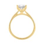 14K YELLOW GOLD 3.00CT RADIANT DIAMOND LADIES SOLITAIRE RING - Image 2
