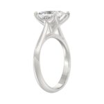 LADIES SOLITAIRE RING 3CT PRINCESS DIAMOND 14K WHITE GOLD - Image 3